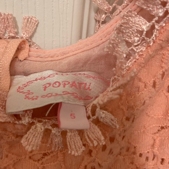 Popatu Peach Colored Dress Size 5 - Picture 3 of 3